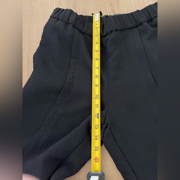 Zara|Black Stretch waist, straight leg trousers with side slits•••Trendy & cute - Picture 13 of 14